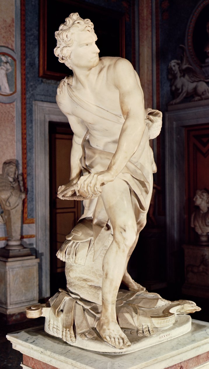 David, 1623-24 (marble) af Gian Lorenzo Bernini