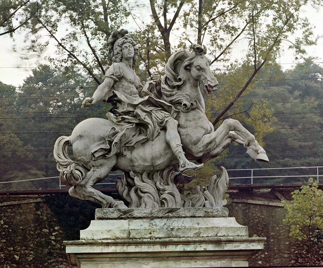 Rytterportræt af Ludvig XIV (1638-1715) (marmor) af Gian Lorenzo Bernini
