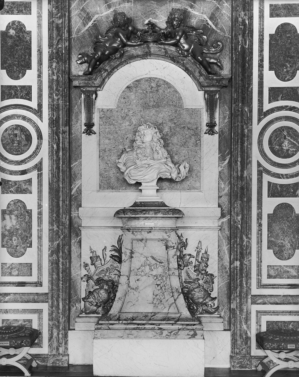 Portrætbuste af Ludvig XIV (1638-1715) (marmor) (se også 90049) af Gian Lorenzo Bernini