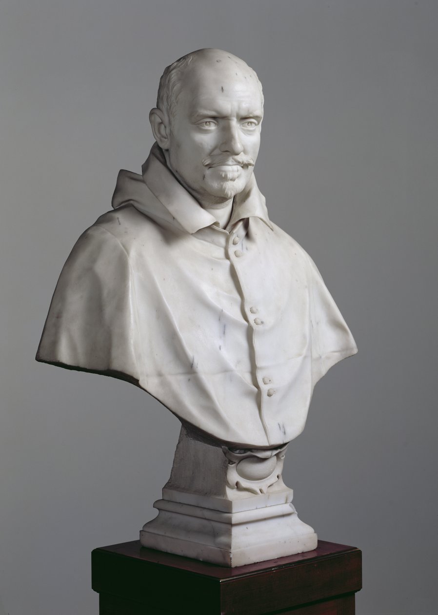 Portræt af Alessandro Damasceni-Peretti-Montalto, 1622-23 (marmor) (se også 149092, 149093 og 149094) af Gian Lorenzo Bernini