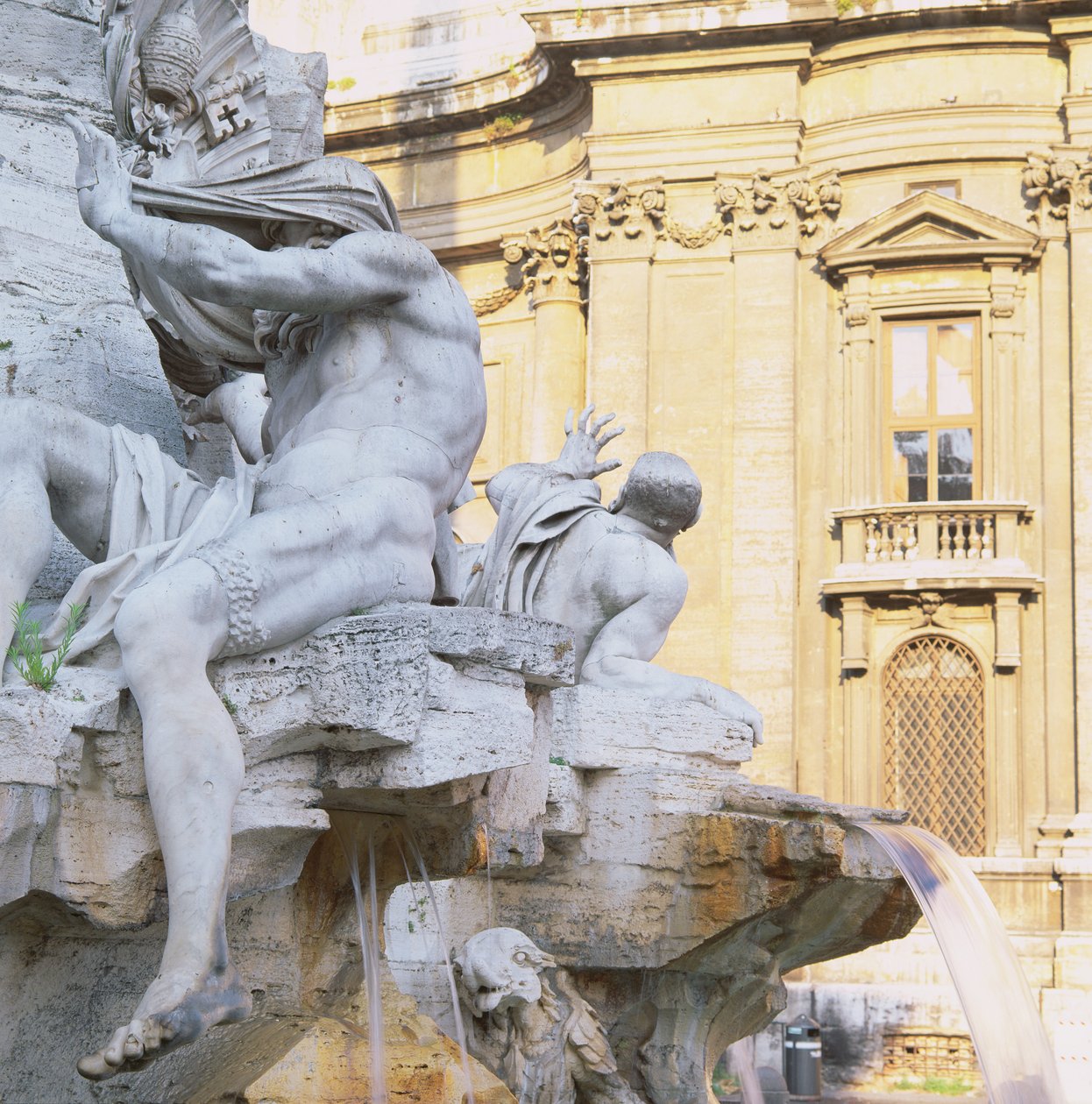 Symbolsk figur af Nilen, fra Fontana dei Quattro Fiumi (Fountain of the Four Rivers), 1651 af Gian Lorenzo Bernini