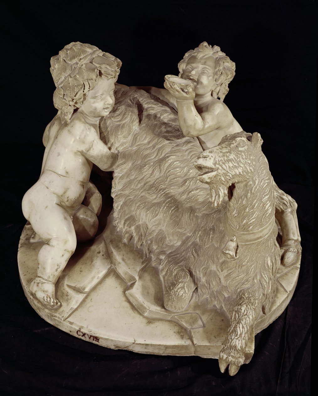Geden Amalthea, ca. 1615 (marmor) af Gian Lorenzo Bernini