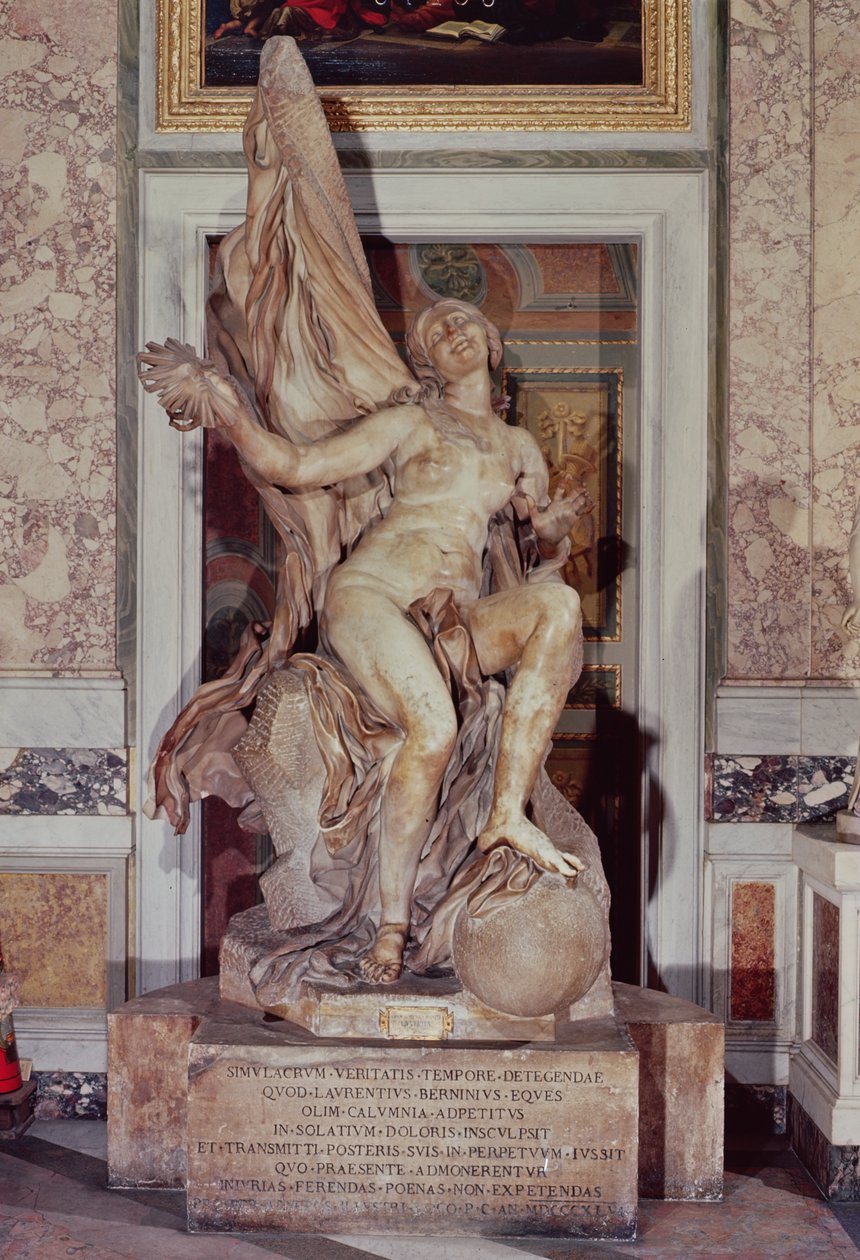 Sandheden afsløret af tiden, ca.1645-52 (marmor) af Gian Lorenzo Bernini