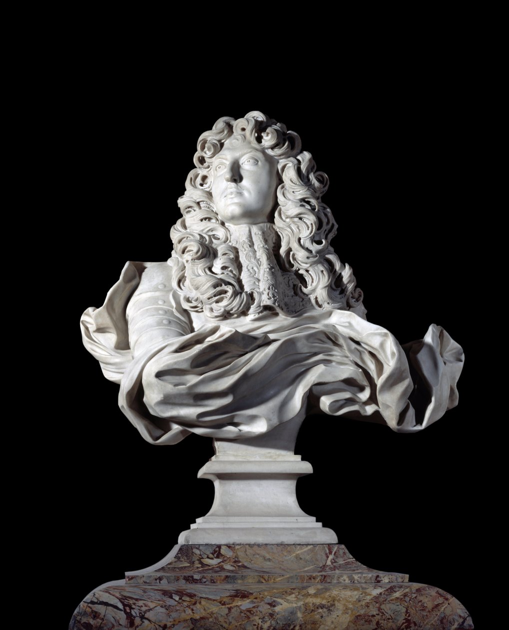 Buste af Louis XIV, konge af Frankrig. Skulptur af Gian Lorenzo af Gian Lorenzo Bernini