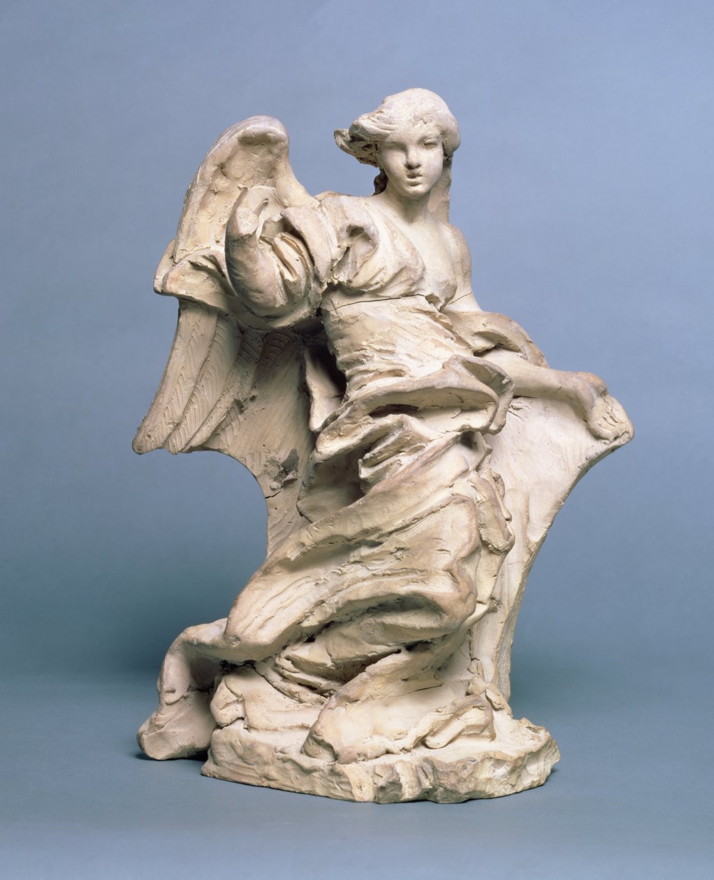Halvknælende engel, 1673-74 (lavbrændt ler) af Gian Lorenzo Bernini