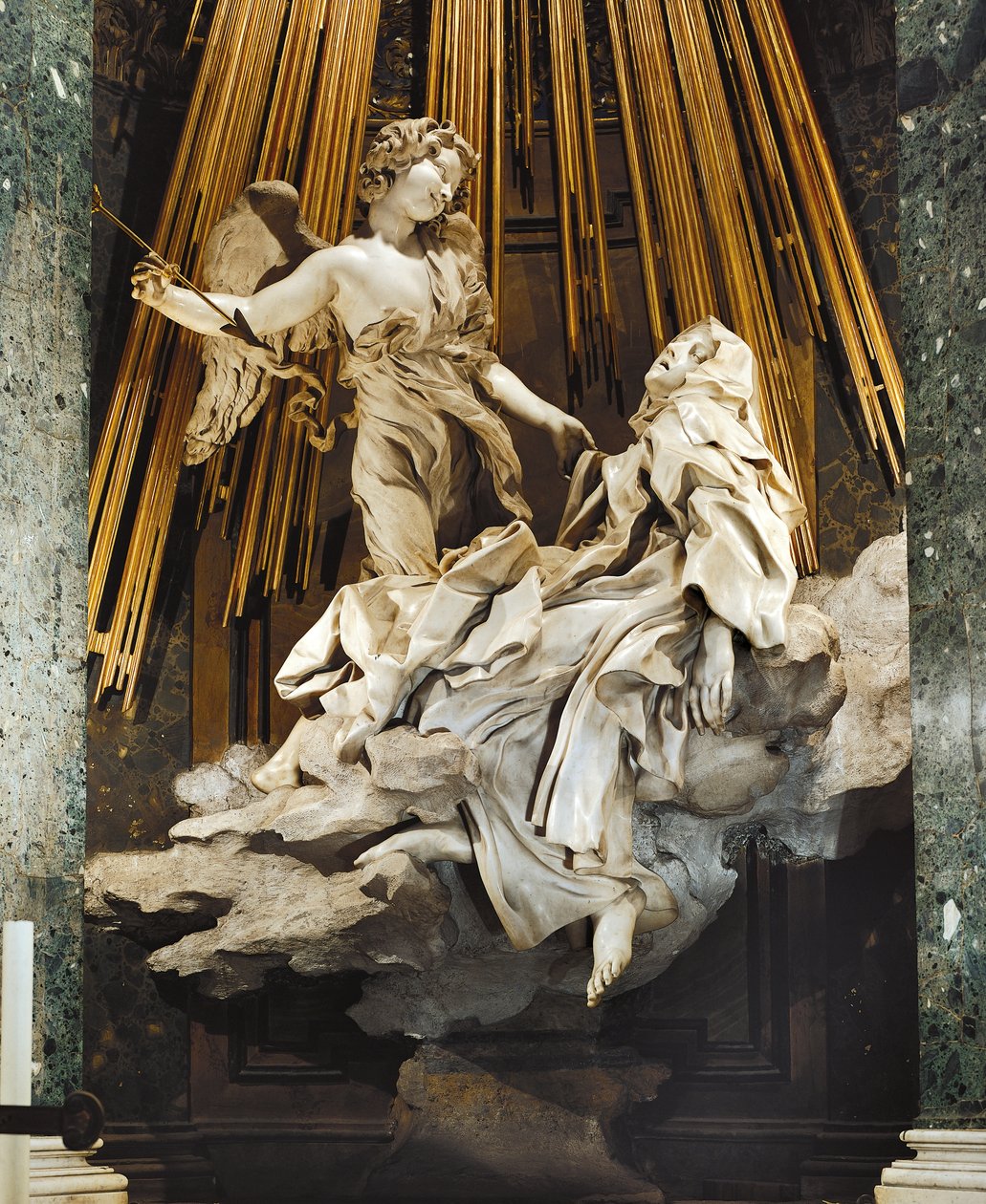 Italien, Rom, Santa Maria della Vittoria-kirken, Ecstasy of St Teresa of Avila af Gian Lorenzo Bernini
