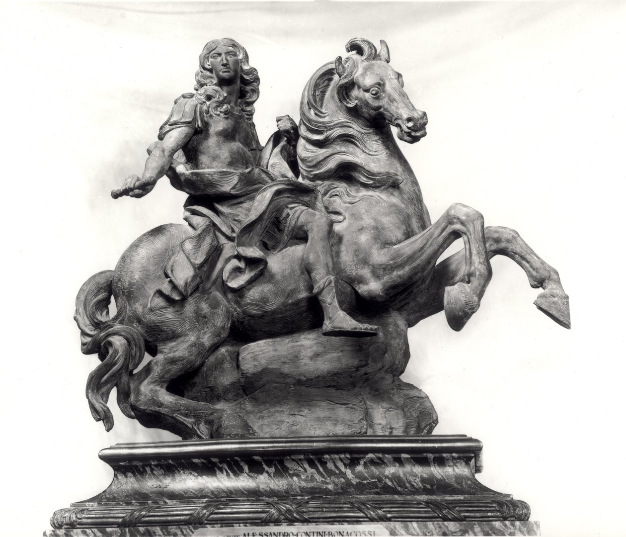 Model til monumentet til Ludvig XIV (1638-1715) af Gian Lorenzo Bernini