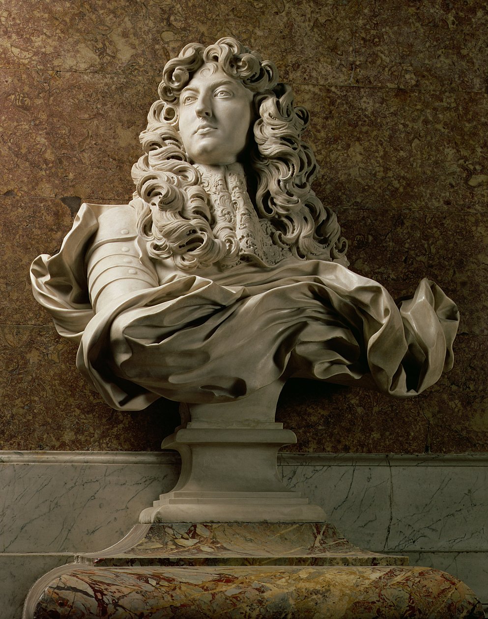Portrætbuste af Ludvig XIV (1638-1715), 1665, (marmor) (se også 154787) af Gian Lorenzo Bernini