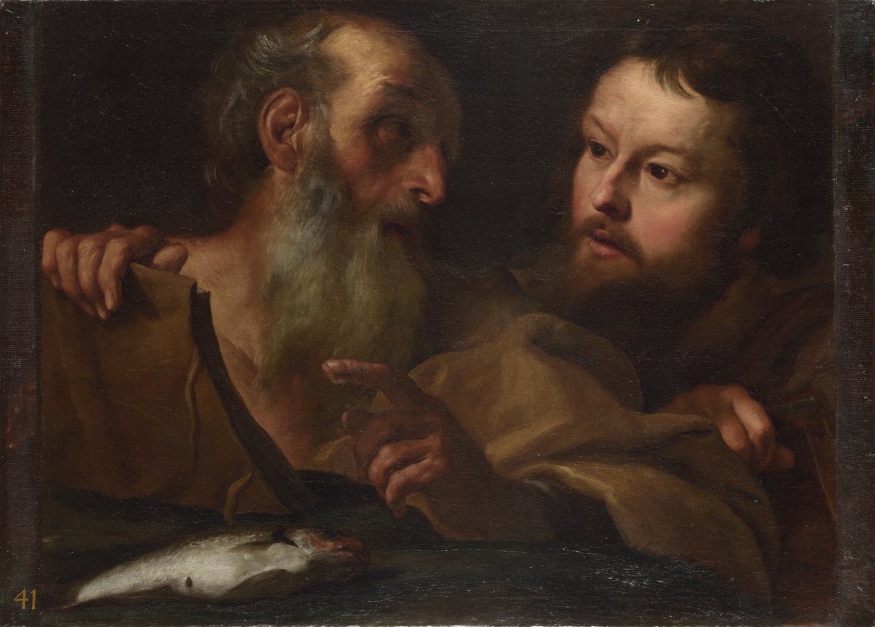 De hellige Andreas og Thomas, før 1627 af Gian Lorenzo Bernini