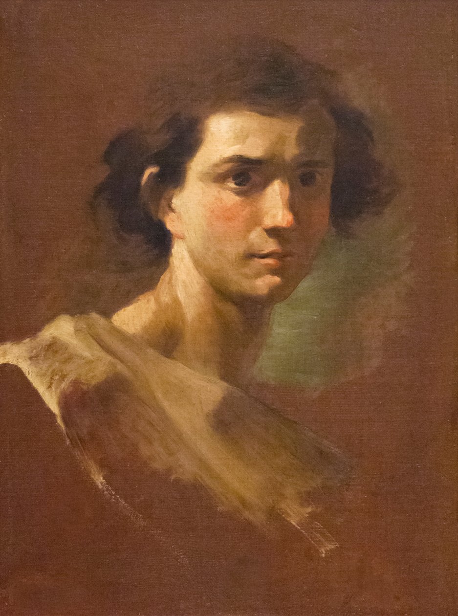 Selvportræt som ung mand (olie på lærred) af Gian Lorenzo Bernini