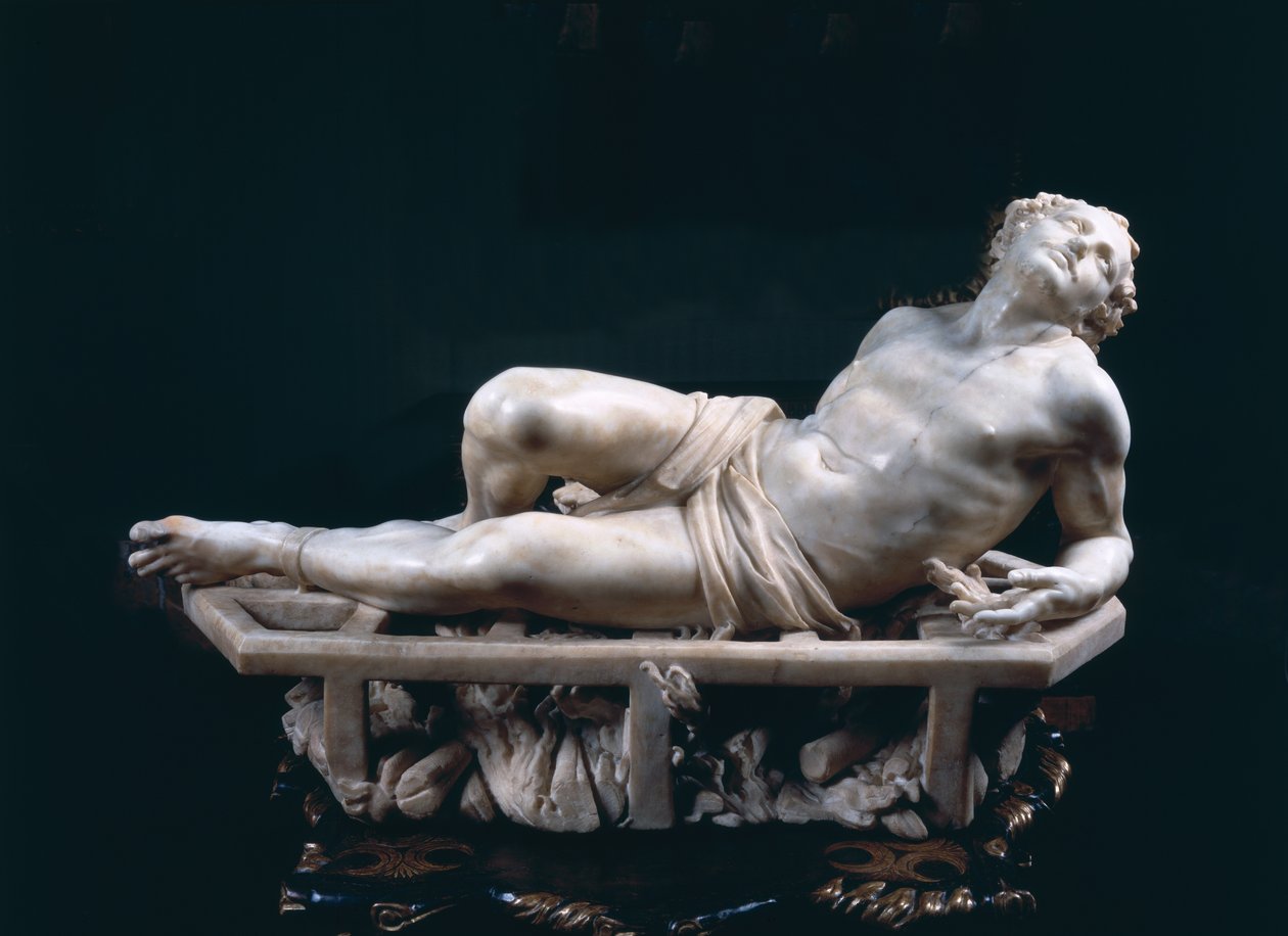 The Martyrdom of St. Laurence, 1613 (marmor) (for detaljer se 106232) af Gian Lorenzo Bernini