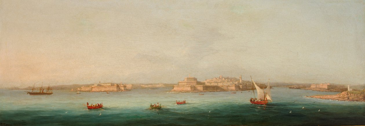 Grand Harbour, Malta, 1869 af Giancinto Gianni