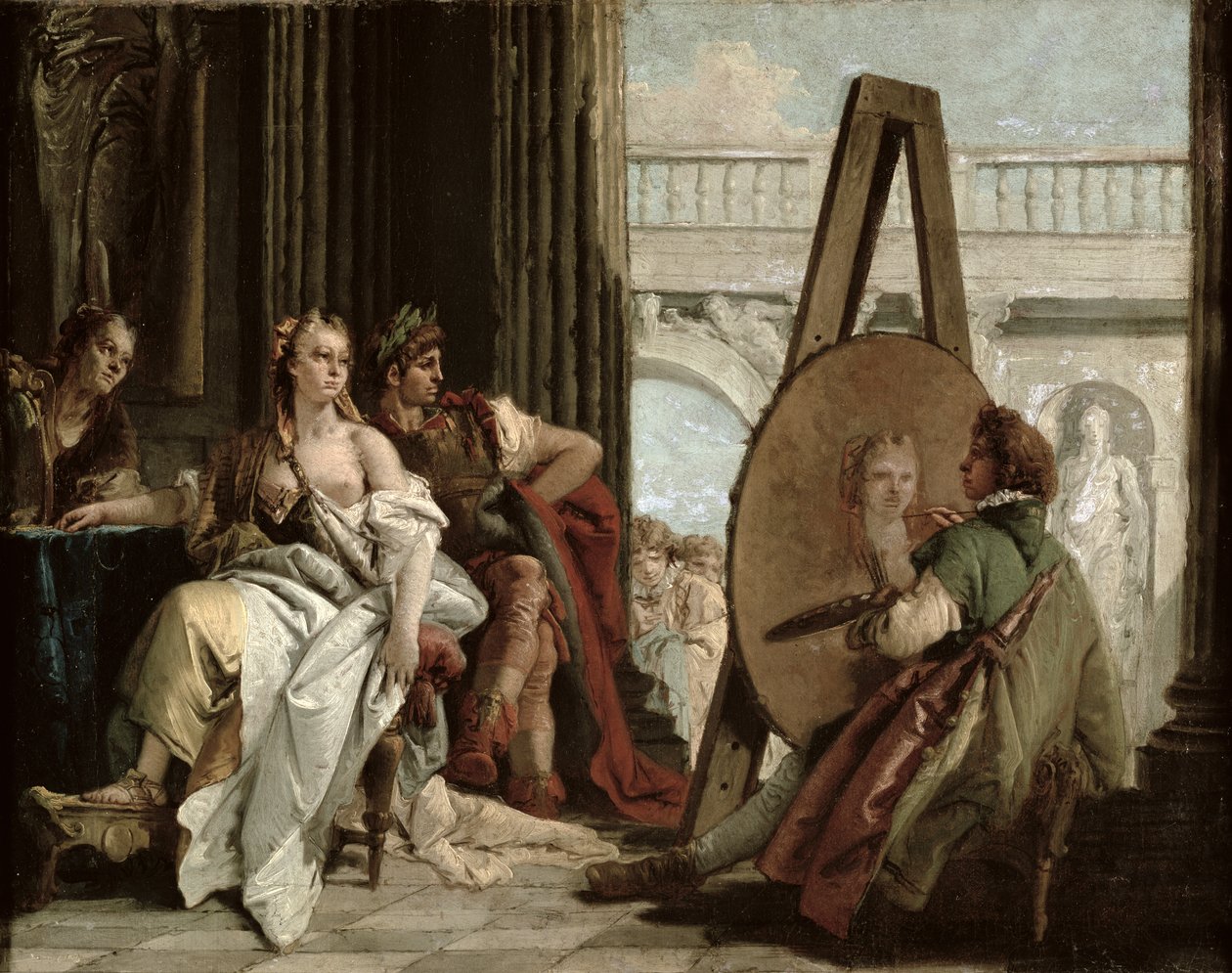 Alexander og Campaspe i maler Apelles