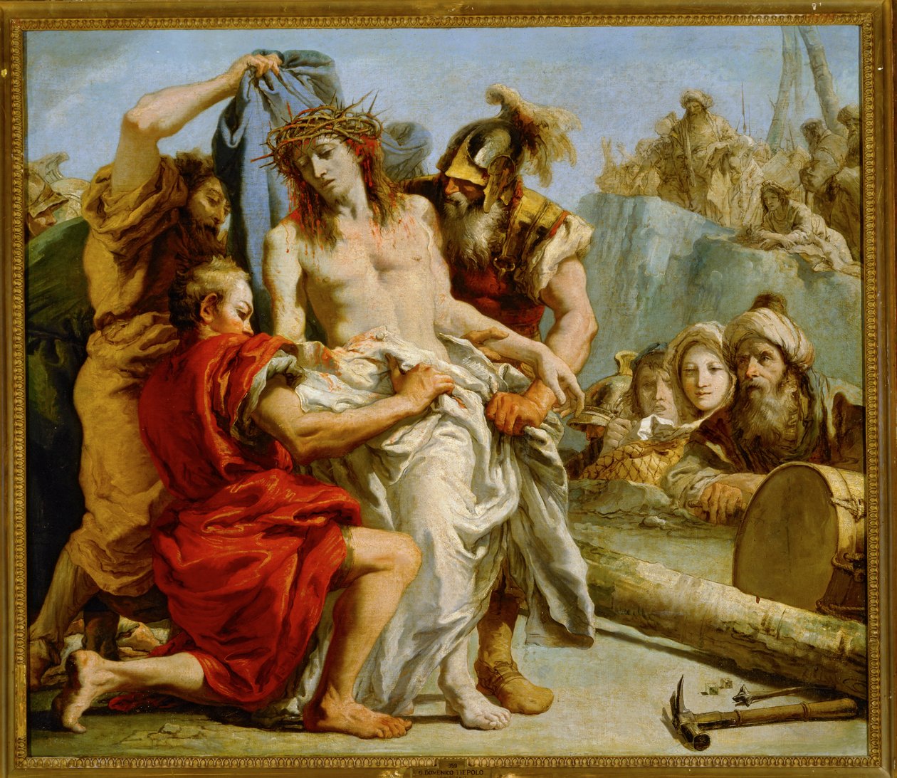 Kristi lidelseshistorie: At rive kappen ned af Giandomenico (1727-1804) Tiepolo