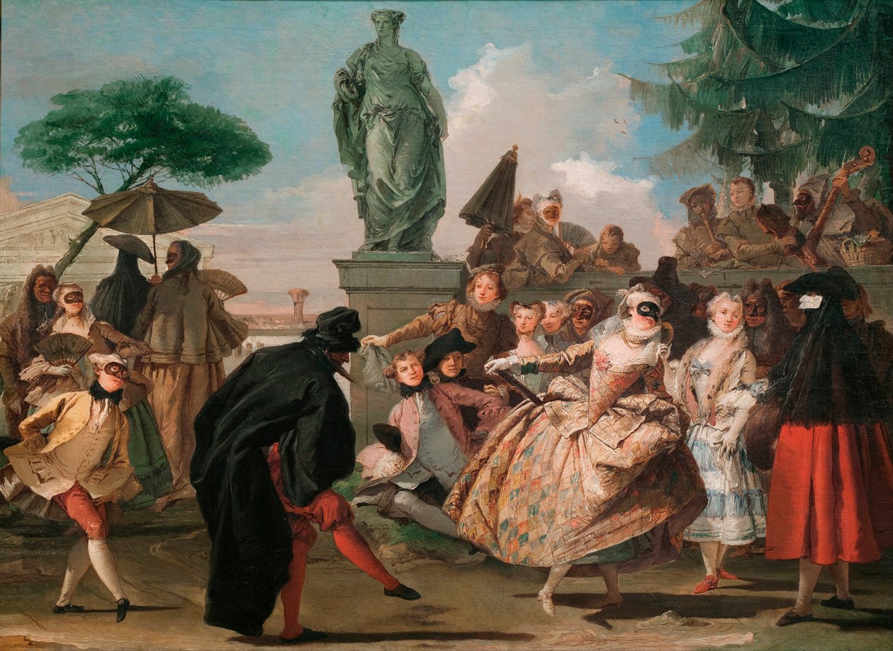 Le menuet - Menuetten - Tiepolo, Giandomenico (1727-1804) - 1756 - Olie på lærred - 80,7x109,3 - Museu Nacional d