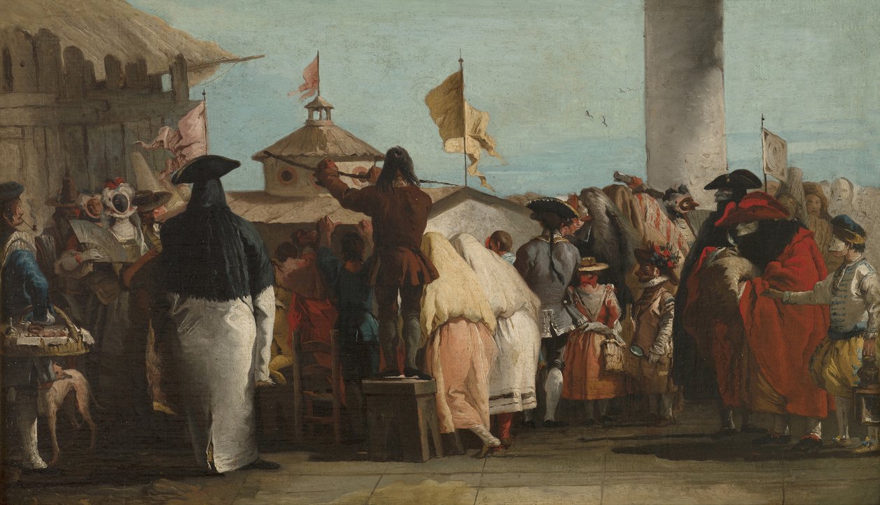 Mondo Novo, ca 1764-1765 af Giovanni Domenico Tiepolo