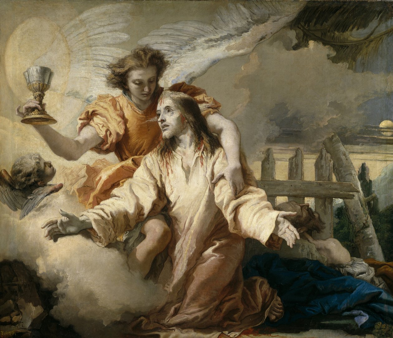 Kvalen i haven, 1772 af Giovanni Domenico Tiepolo