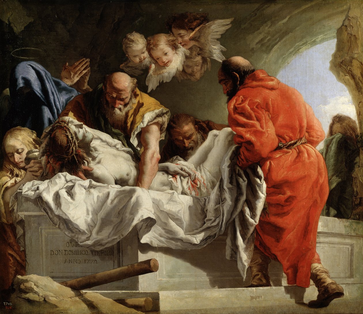 Kristi gravlæggelse, 1772 af Giovanni Domenico Tiepolo
