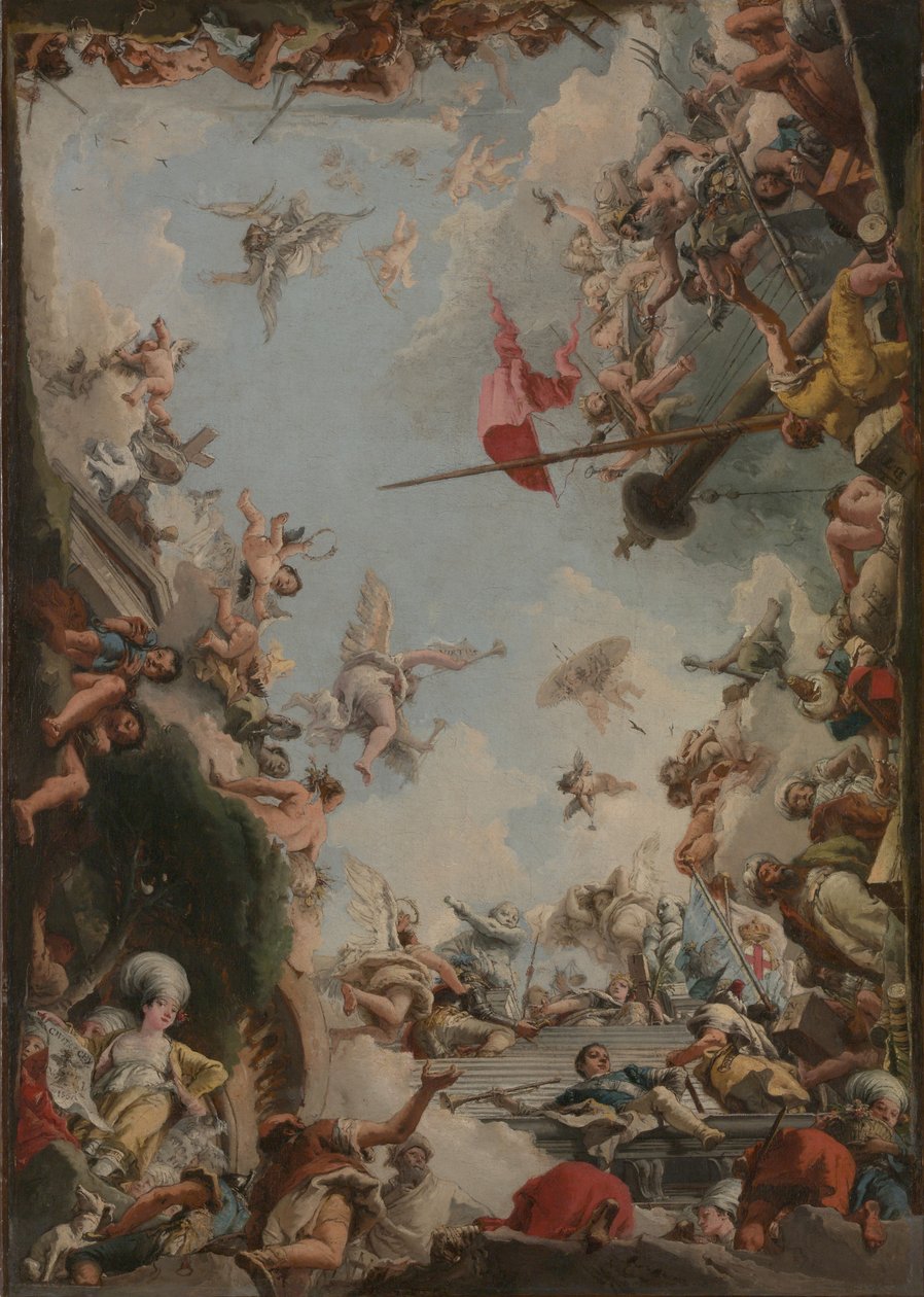 The Glorification of the Giustiniani Family, 1783 af Giovanni Domenico Tiepolo