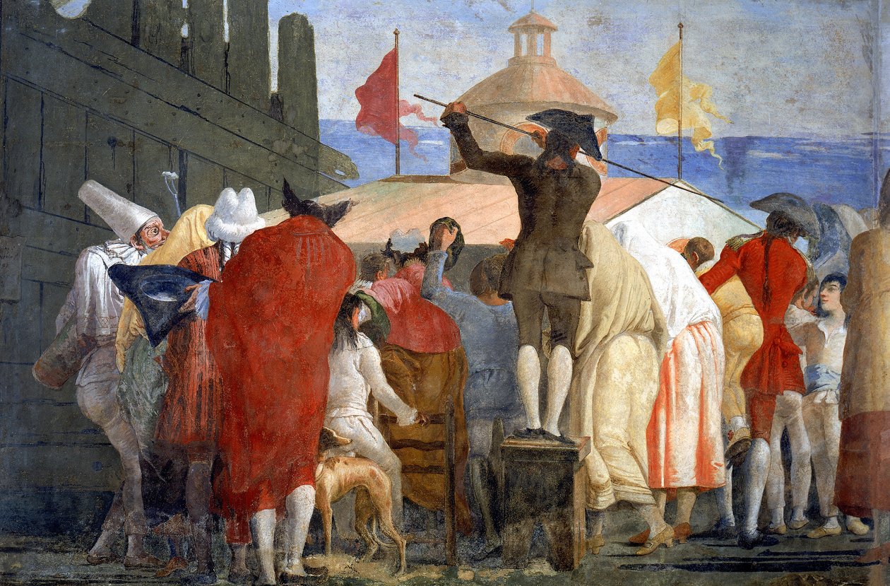 Den nye verden, 1791-97 (se også 60391) af Giovanni Domenico Tiepolo