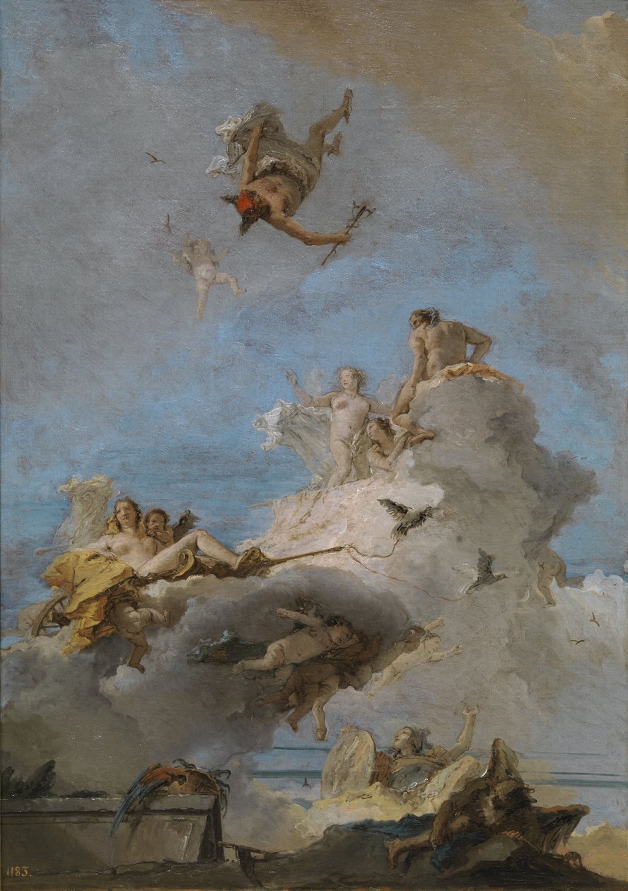 Venus triumf Olympen, mellem 1762 og 1765 af Giovanni Domenico Tiepolo