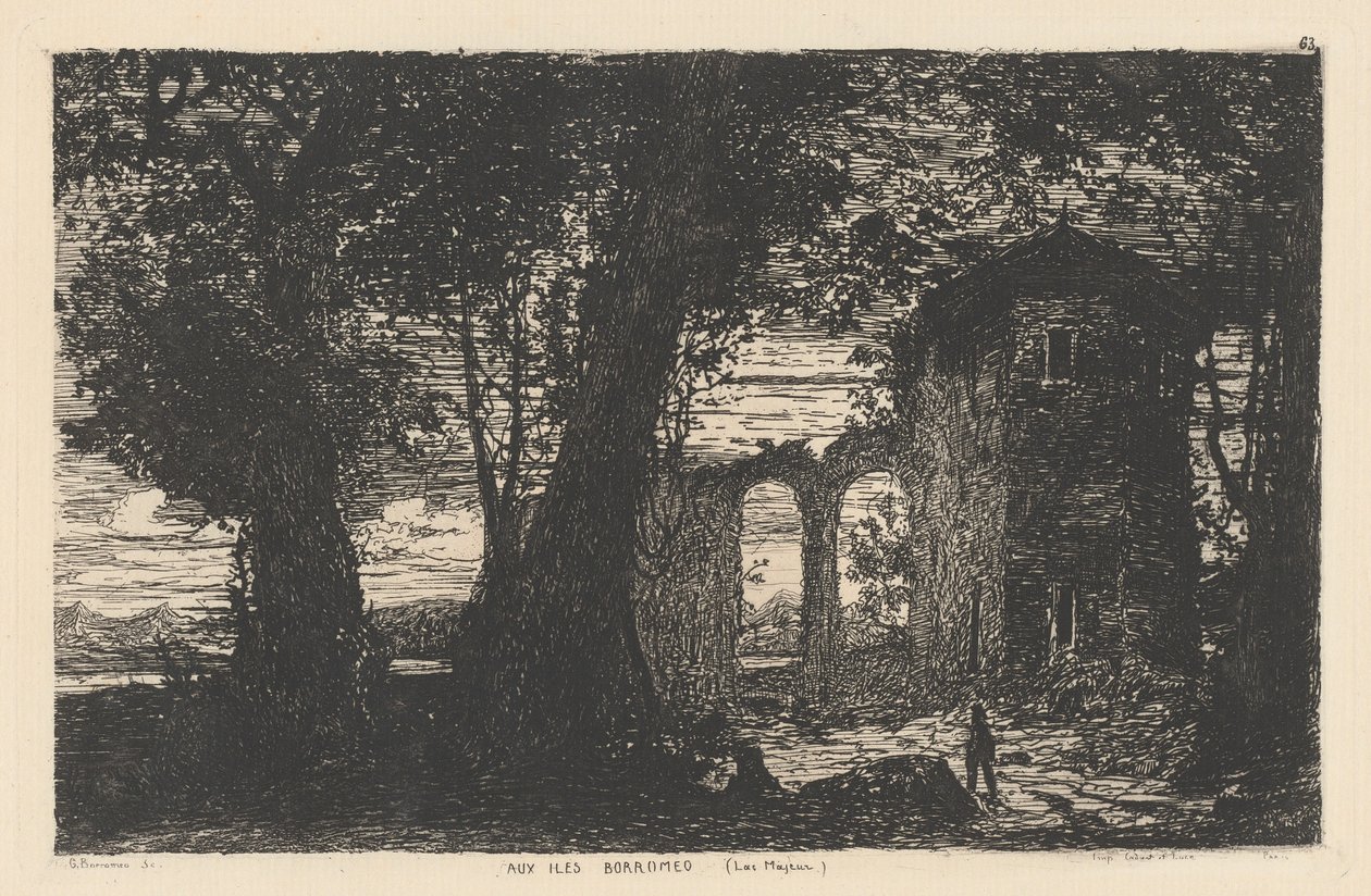 Aux Iles Borromeo [Lake Maggiore] (På de Borromeiske øer [Lake Maggiore]) af Giberto Borromeo