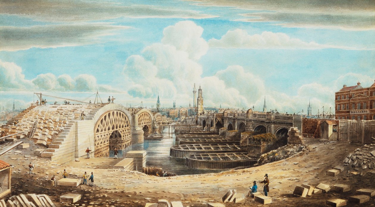 Genopbygning af London Bridge, af Gideon Yates
