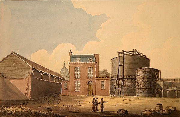 Udsigt over Phoenix Gas Works, Bankside af Gideon Yates