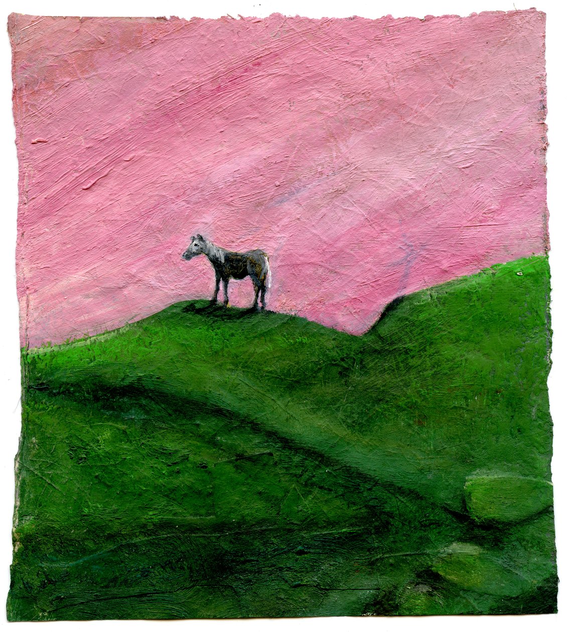 End of The Day, 2004, (olie på papir) af Gigi Sudbury