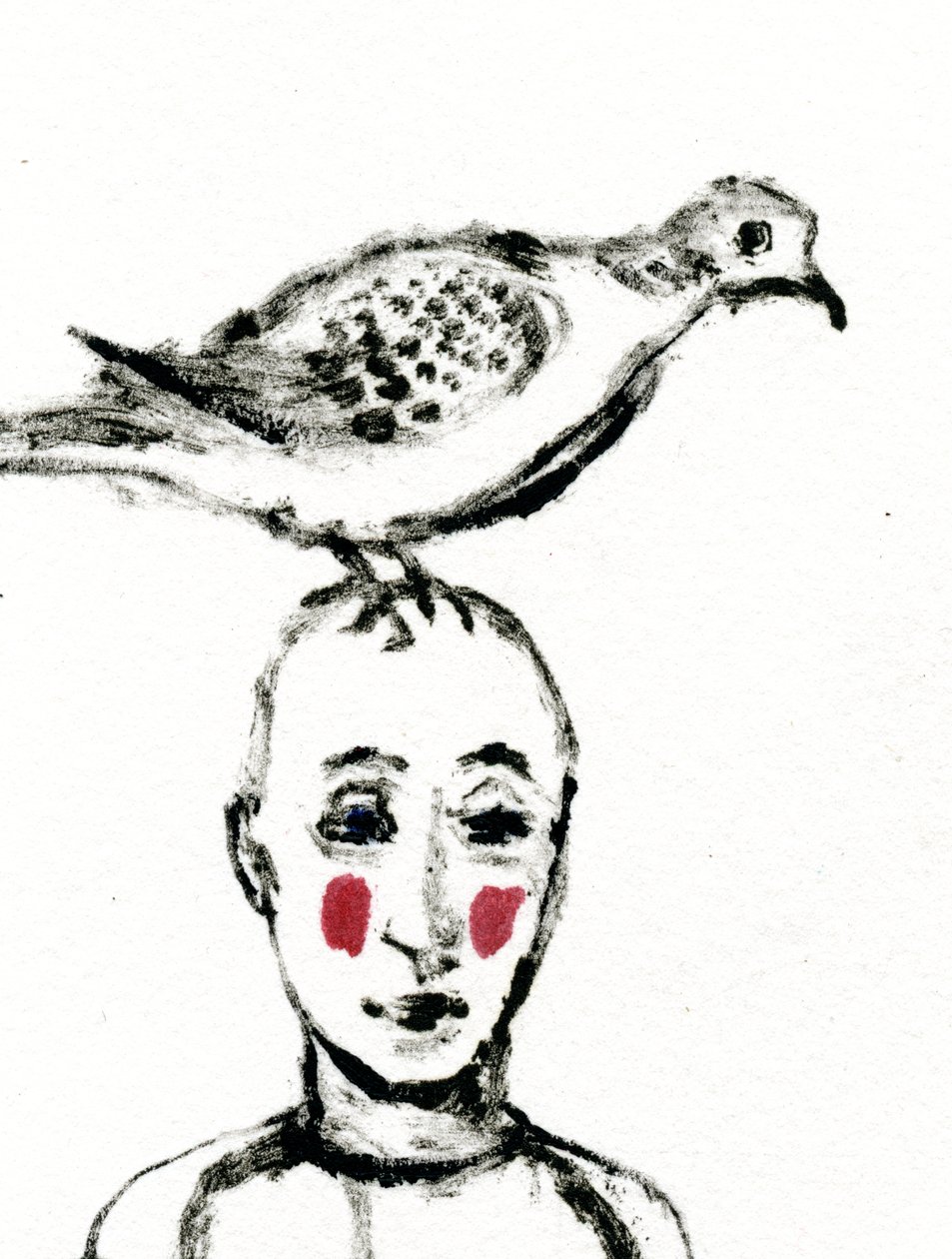Homecoming, 2017, (olie på papir) af Gigi Sudbury