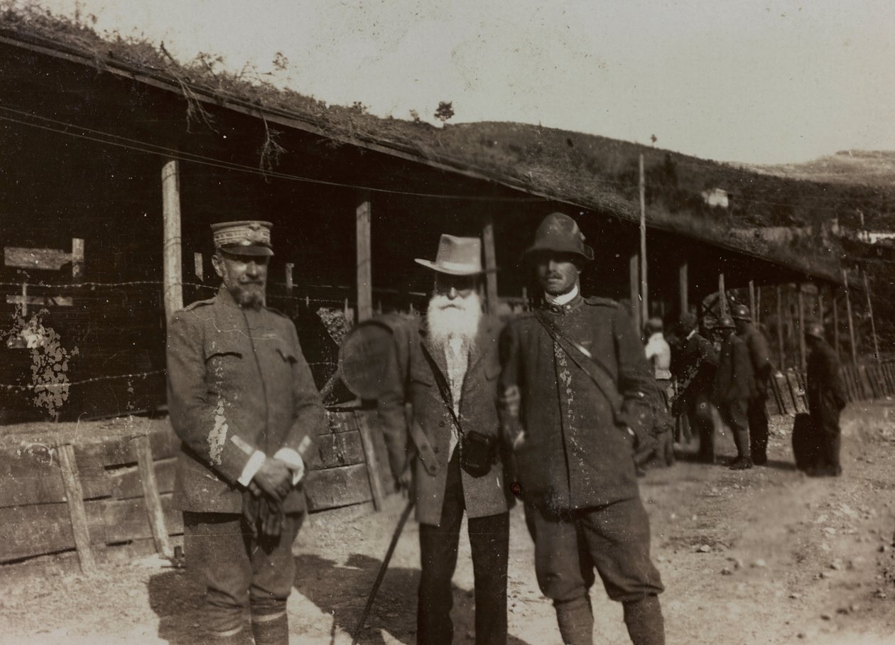 Album "Pictures of War II": Italienske soldater i Val Chiusone til Podsenica, 09/1917 (s/h foto) af Gigliucci Gigliucci