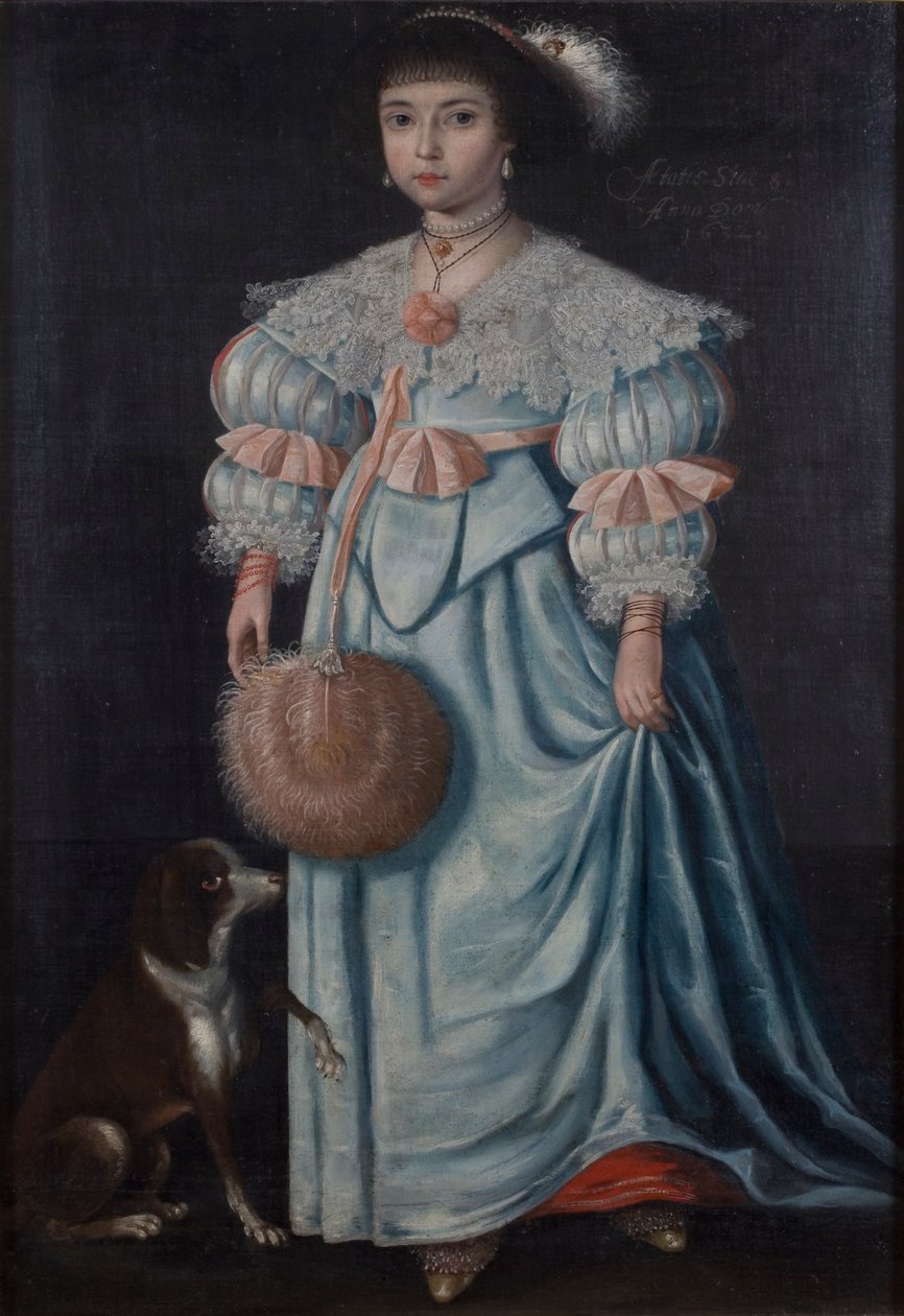 Portræt af en pige, 8 år, 1632 af Gilbert Jackson