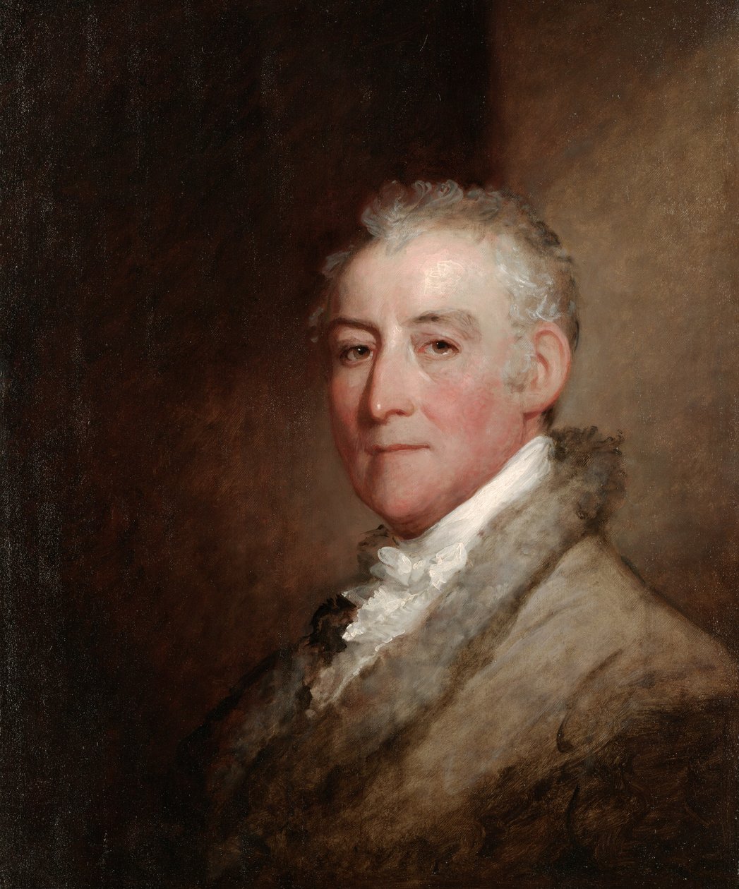 Oberst John Trumbull, 1818 (olie på træpanel) af Gilbert Stuart