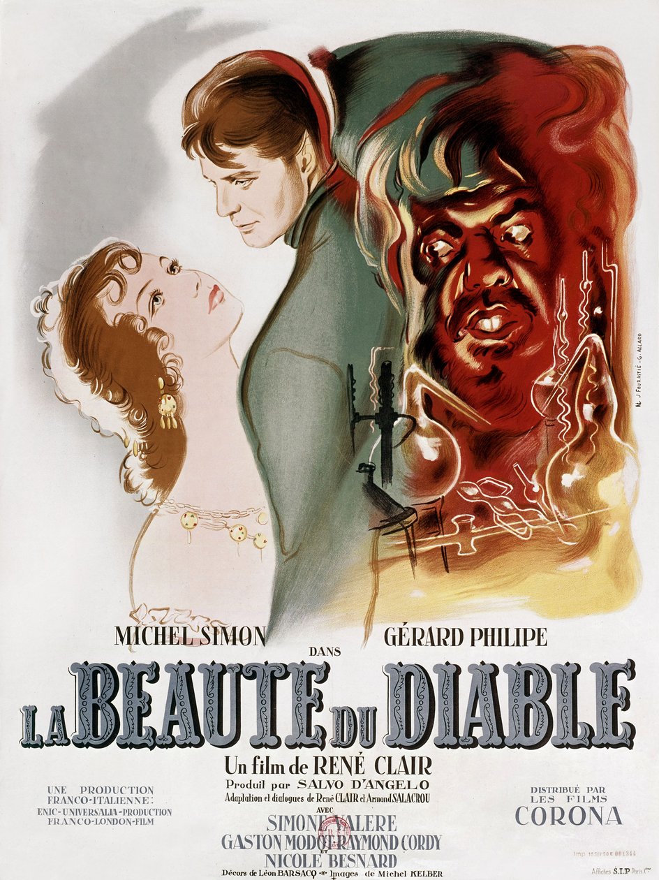La beaute du diable (Skønheden og djævelen) 1950 (plakat) af Gilbert (active 1949 1968) Allard
