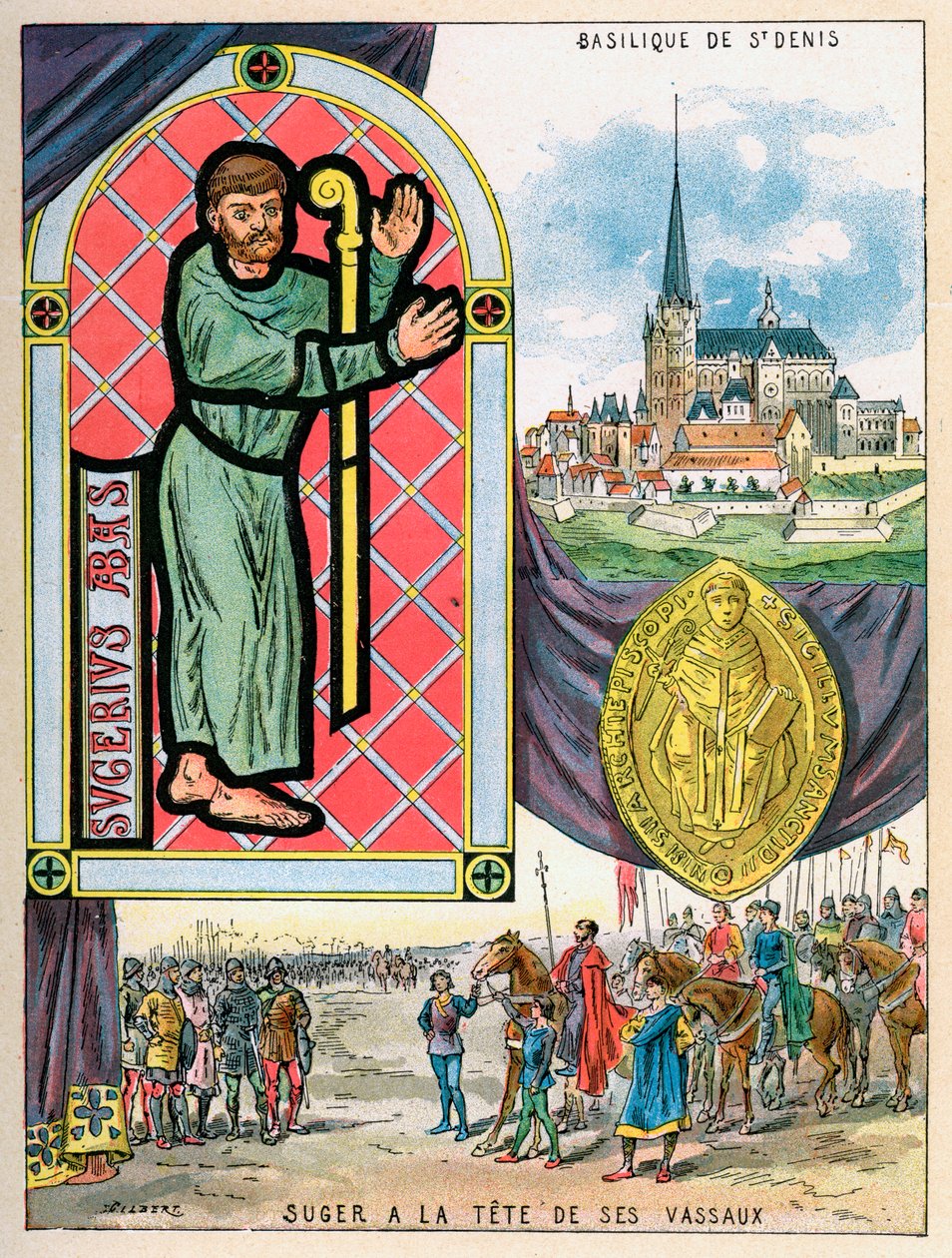 Abbed Suger, franske abbedstatsmænd, 1898 af Gilbert