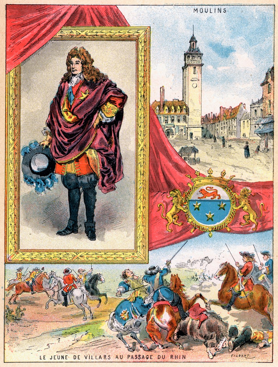 Claude Louis Hector de Villars, fransk militærkommandant, 1898 af Gilbert