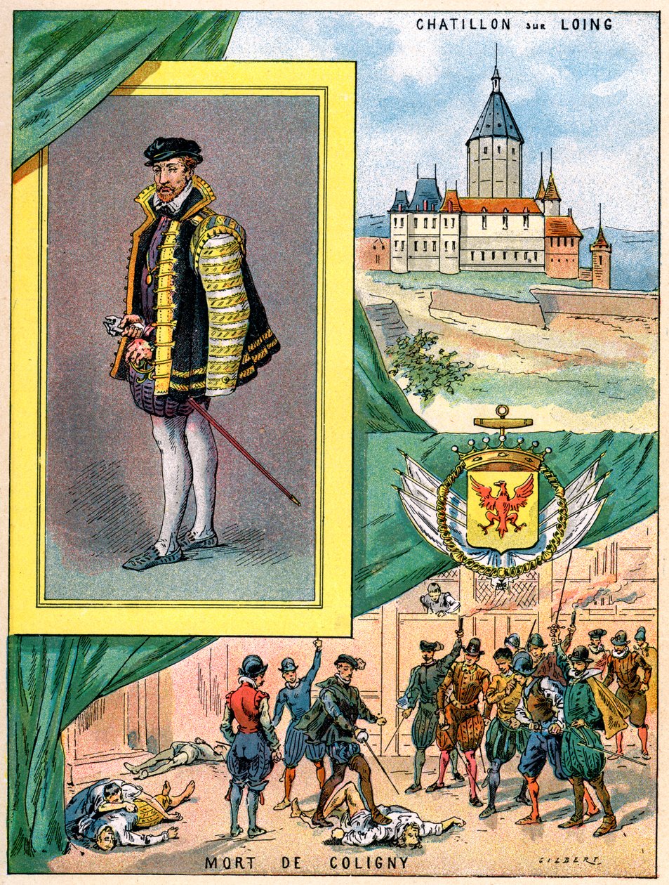 Gaspard de Coligny, admiral af Frankrig, 1898 af Gilbert