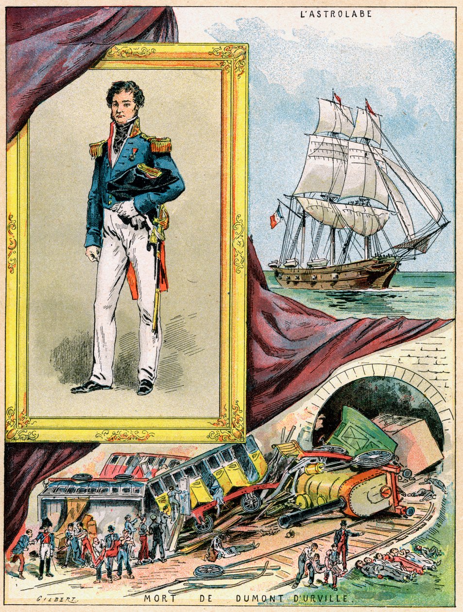 Jules Dumont dUrville, fransk opdagelsesrejsende og søofficer, 1898 af Gilbert