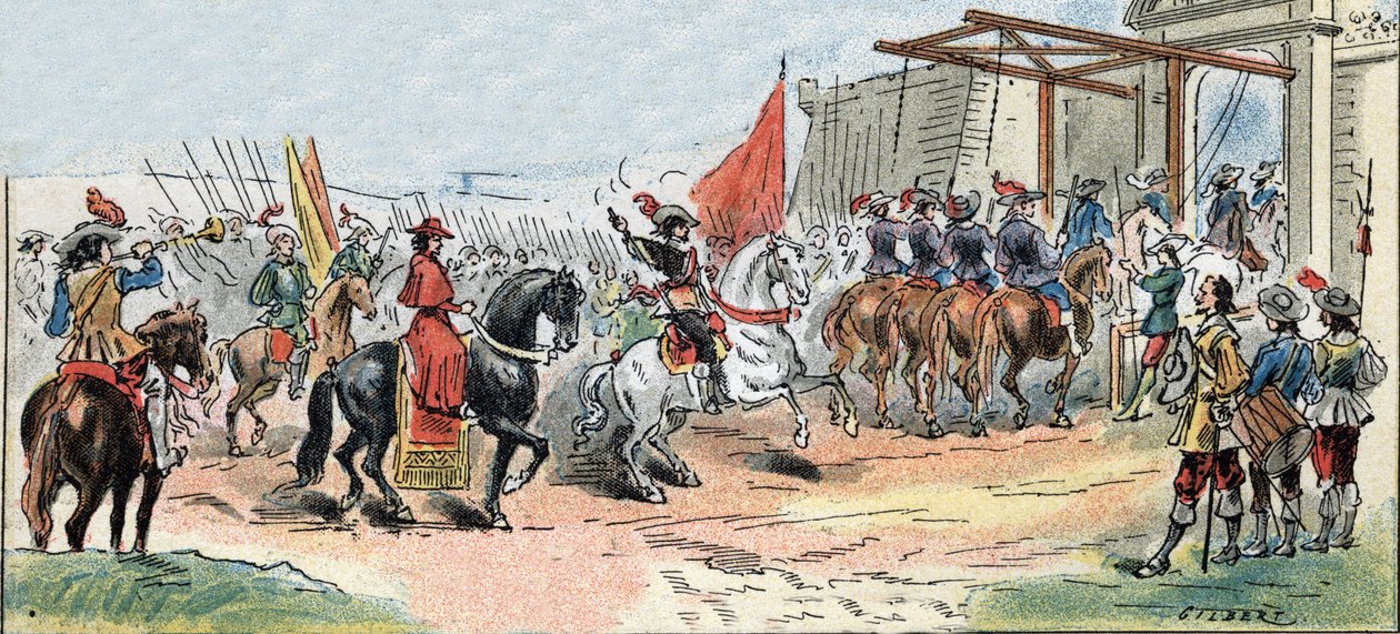 Belejring af La Rochelle - Frankrigs historie: Kong Ludvig XIIIs (1601-1643) og kardinal de Richelieu (Armand Jean du Plessis) besættelse af Gilbert Gilbert