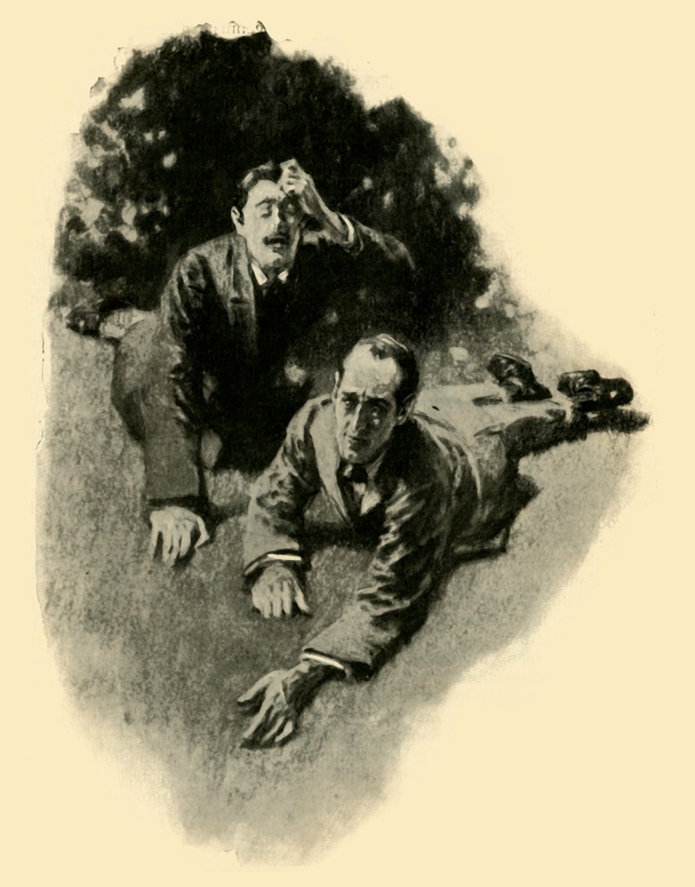 Vi luskede gennem døren..., 1910. af Gilbert Joseph Holiday