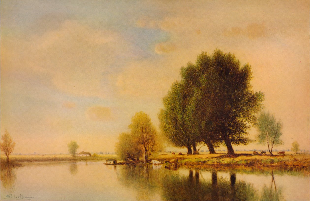 På Seinen, c1885, 1938 af Gilbert Munger