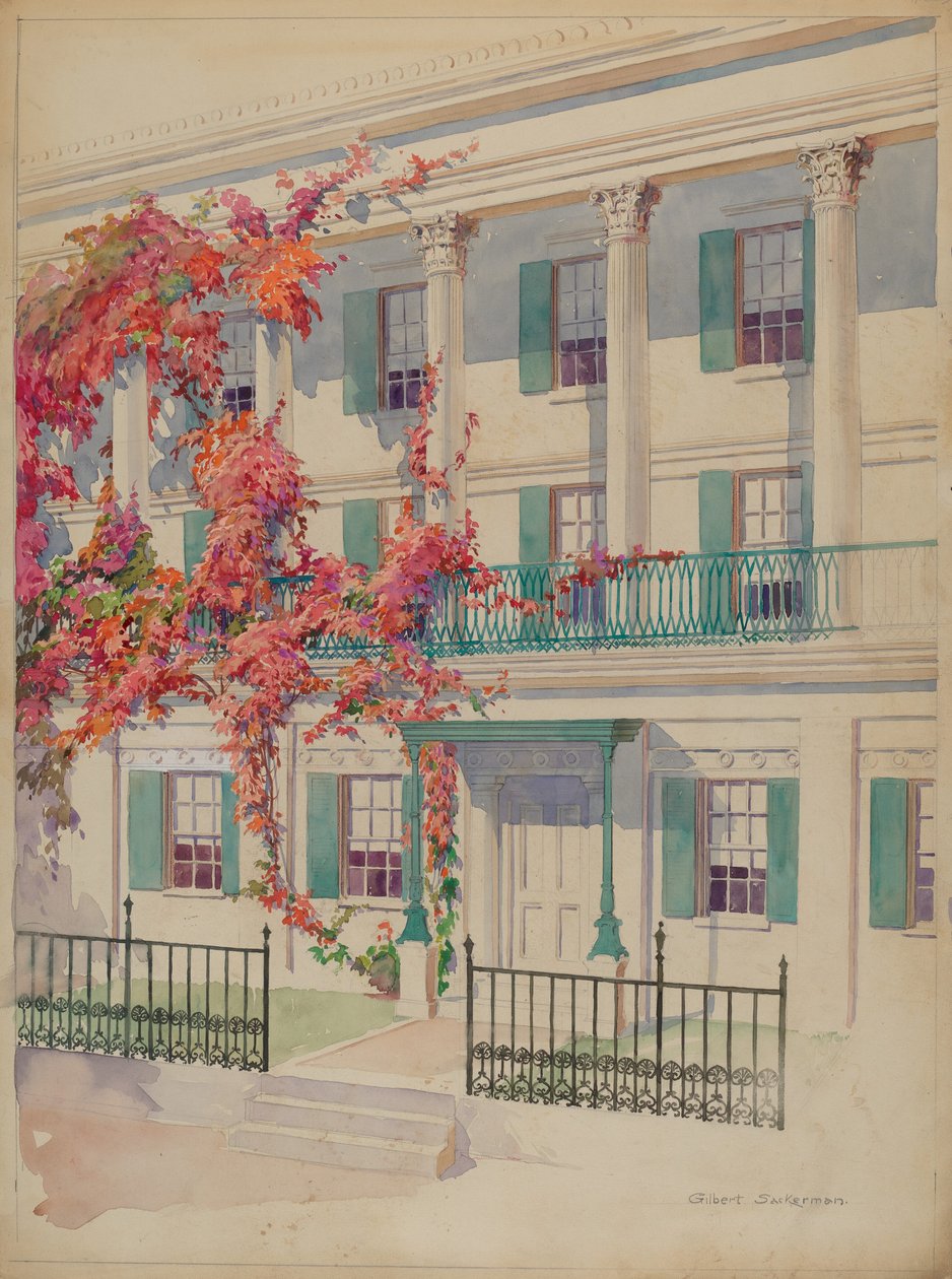 Kolonnade, ca. 1936. af Gilbert Sackerman