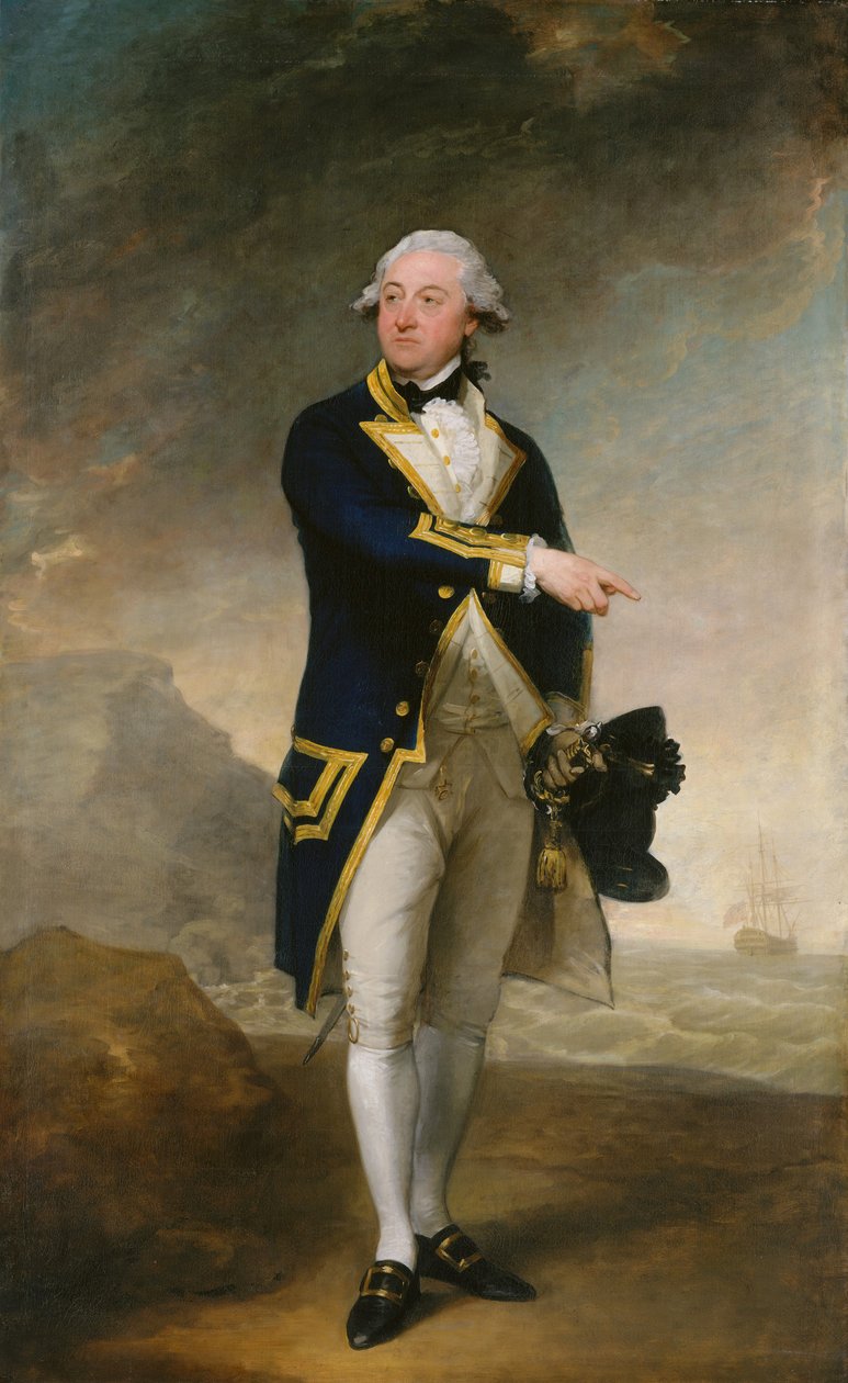 Kaptajn John Gell, 1785. af Gilbert Stuart