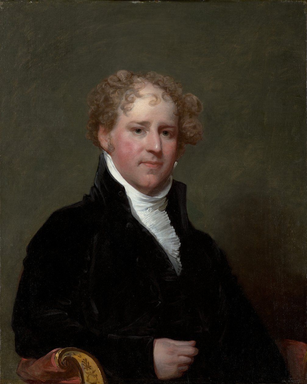 Charles Davis (1777-1821), ca. 1808-09 (olie på træpanel) af Gilbert Stuart