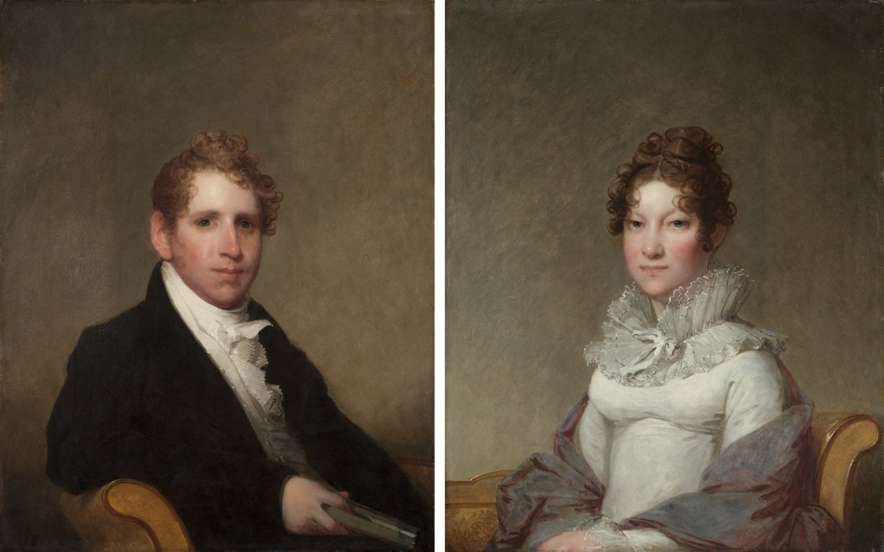 Dr. James Stuart; Mary Campbell Stuart af Gilbert Stuart