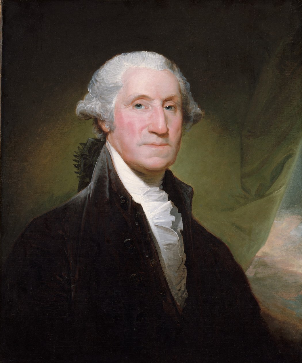George Washington (1732-99) (olie på lærred) af Gilbert Stuart