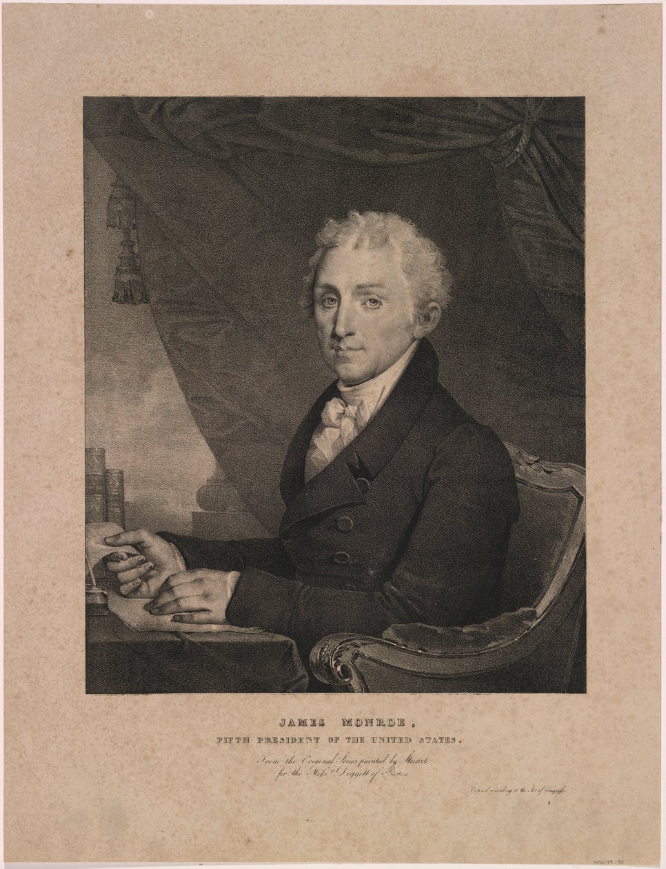 James Monroe af Gilbert Stuart