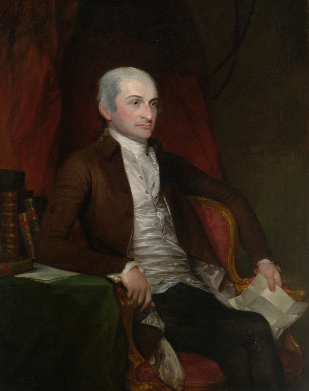 John Jay, påbegyndt 1784, færdiggjort i 1818. af Gilbert Stuart