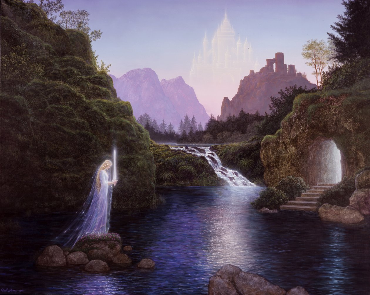 Camelot, 2006 (akryl på plade) af Gilbert Williams