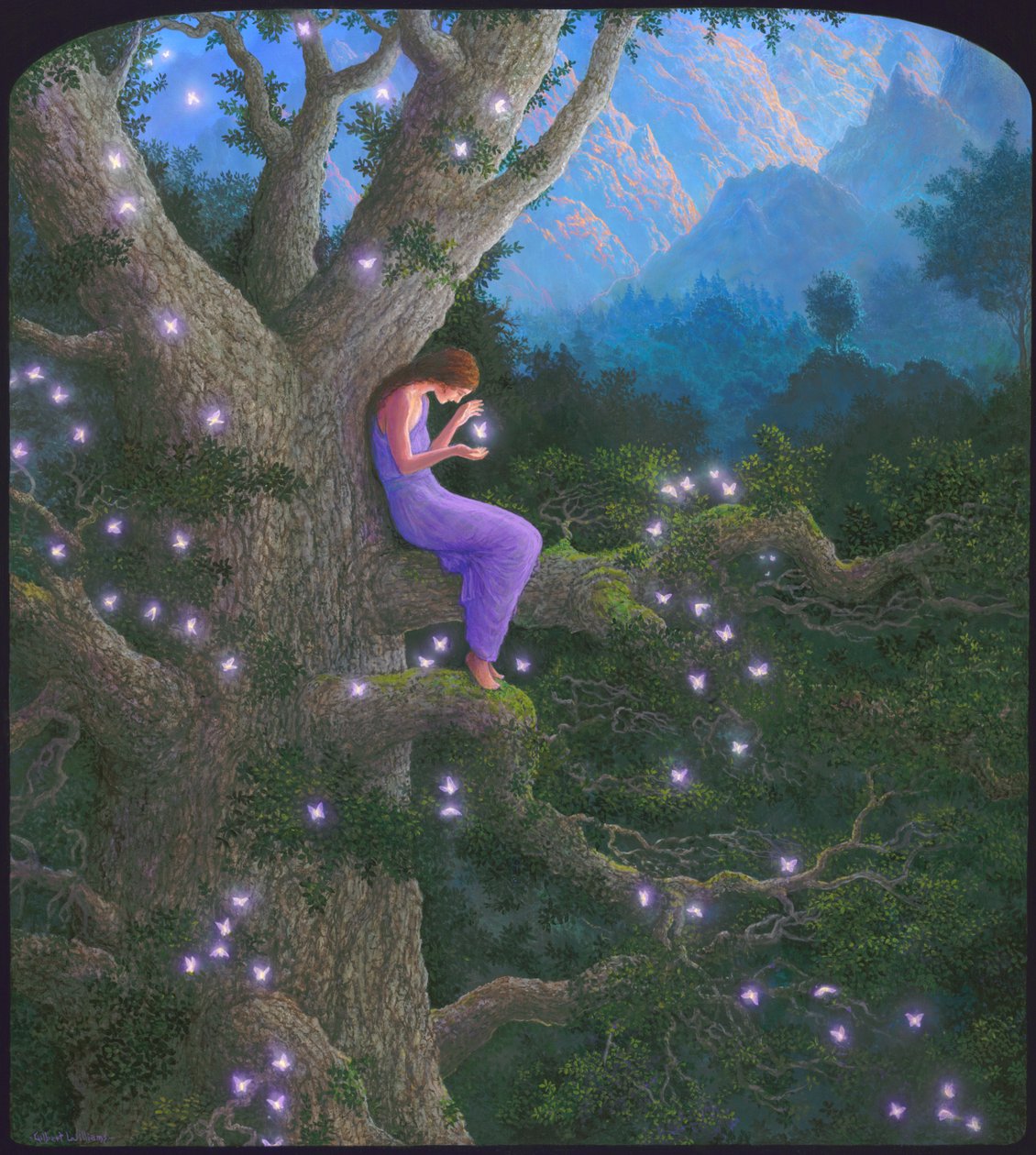 Healing friends, 2010 (akryl på lærred) af Gilbert Williams